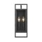 Z-Lite Lucian 2 Light Outdoor Wall Sconce, Black & Clear 598S-BK - alternate 2